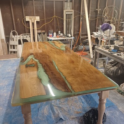 Epoxy Resin River Table - image1